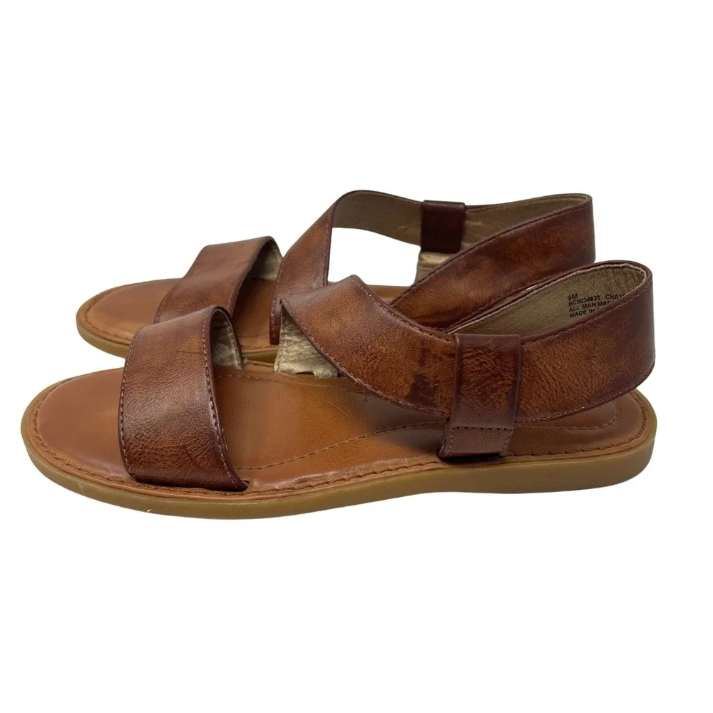 b.o.c Born Concept Brown Kacee Sandals Women's 9M Comfort Flat Casual Shoes